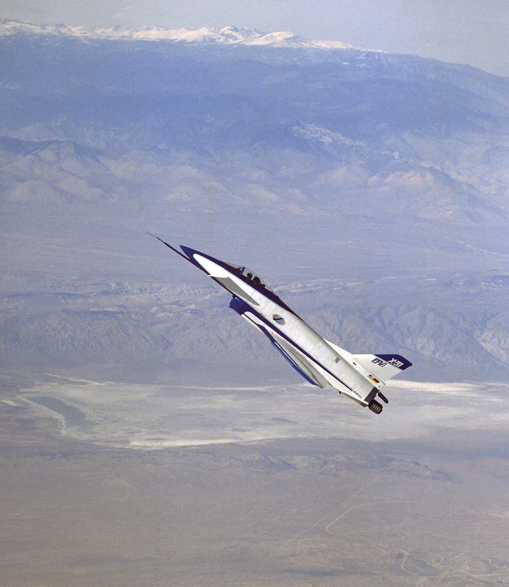 Space History Photo: X-31 at High Angle of Attack